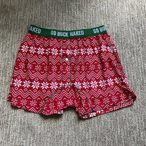 Men's Medium Duluth Buck Naked Lightweight Boxer Shorts Red